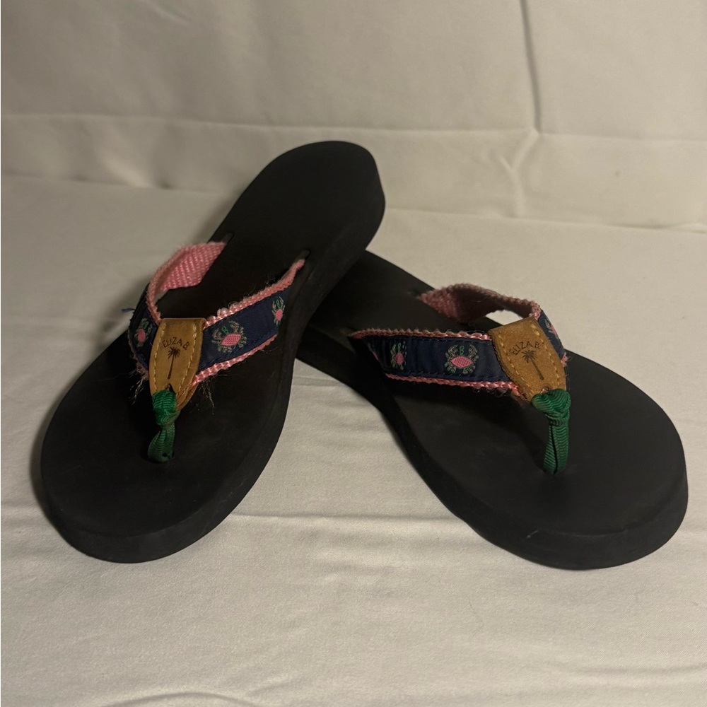 Elegant Women's Sandals with Pink and Green Details